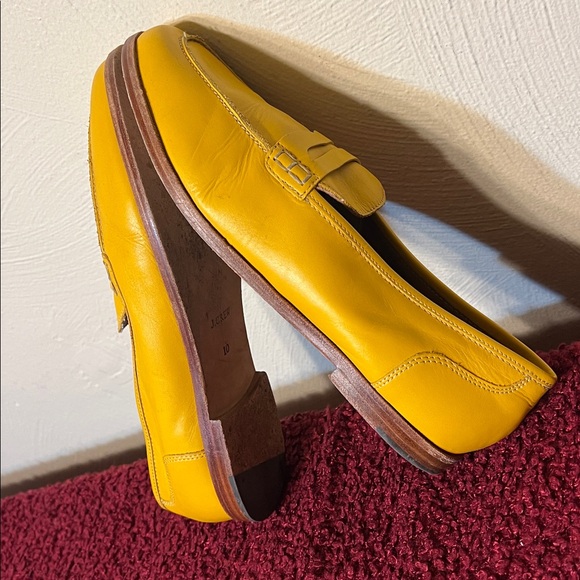 J. Crew Ryan Yellow Penny Loafer size 10 - Picture 11 of 17